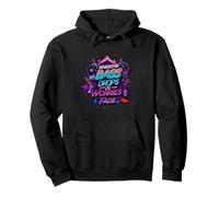 Bass Drops & Worries Fade EDM Music Lover Design Sudadera con Capucha