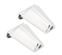 Bass Drum Lug 2 - Pack | Chrome Iron Hardware for Snare/Tom/Floor Tom | WC703 Tension Rod Mounting System | 53.6x32x30mm