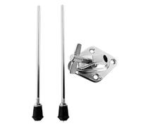 Bass Drum Stand Legs - 2X Foot Pedal Brackets, Anti-Skid Metal Drum Feet Holder for Stable Support, Musical Instrument Accessory for Percussion Practice and Performance Use