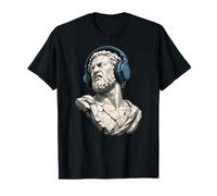 Bass Face Estatua Griega Divertida Muñeca Cara DJ Música Vaporwave Camiseta