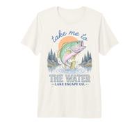 Bass Fishing Lake Life Take Me To The Water Angler Camiseta Premium