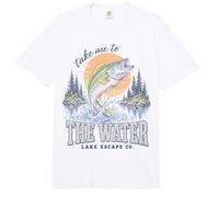 Bass Fishing Lake Life Take Me To The Water Angler Comfort Colors Adult Heavyweight T-Shirt