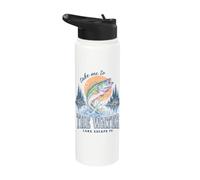Bass Fishing Lake Life Take Me To The Water Angler Stainless Steel Insulated Water Bottle