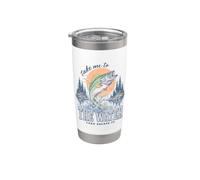 Bass Fishing Lake Life Take Me To The Water Angler Vaso térmico de acero inoxidable de doble pared