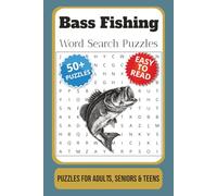 Bass Fishing Word Search Puzzle Book: Word Searches with Easy to Read Print about Bass Fishing, Freshwater Fishing, Outdoors, and More | 6x9 inches, ... … Gift for Vacations, Holidays and Free Times