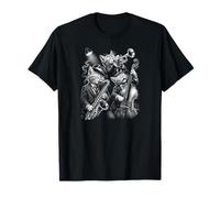 Bass Guitar Cat Jazz Rock Metal Music Blues Kitty Camiseta