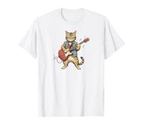 Bass Guitar Cat Jazz Rock Metal Music Blues Kitty Camiseta