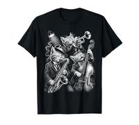 Bass Guitar Cat Jazz Rock Metal Music Blues Kitty Camiseta