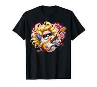 Bass Guitar Player Gnome Rocker Hands Music Heart Love Rock Camiseta