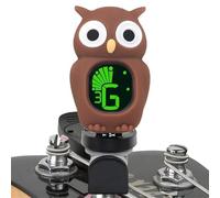 Bass Guitar Tuner - Tuner for Guitar, Chromatic Clip Guitar Tuner, Tuner for Guitar, Cartoon Owl Ukulele Tuner, Acoustic Guitar Tuner with LCD Display for Guitar, Bass, Ukulele, Violin