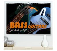 BASS GUITARS put into the spotlight (High Quality Premium Wall Calendar 2027 DIN A2 landscape),CALVENDO 12 Month Wall Calendar: Popular electric bass guitars
