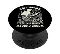 Bass Haciendo Que Otros Instrumentos suenen Bien Bass Player PopSockets PopGrip Adhesivo