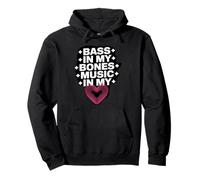 BASS IN MY BONES MUSIC IN MY HEART Sudadera con Capucha