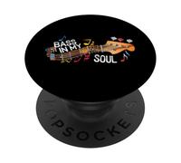 Bass In My Soul Guitar Players Musician Music Lover PopSockets PopGrip Adhesivo
