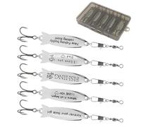 Bass Jigs | Metal Jigging Señuelos de temblor | 5 Unidades Señuelos de para Trucha lucioperca Perca