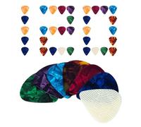 Bass Picks, Set Of 120 Variety Bass Picks, Ergonomic Design, 0,46/0,71/0,96 mm, Musiscal Instrument Accessories For Studio Recording Beginner Practice
