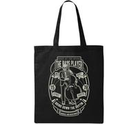 Bass Player Skull Night at The Opera - Bolsa de algodón ecológico natural, color negro, Black, Talla única