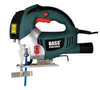 Bass Polska Sierra de calar de 1250 W con láser, extracción de polvo, regulación de velocidad de 6 niveles, profundidad de corte de madera de 80 mm, cortes de inglete de hasta 45°
