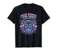 Bass Raises Electrónica Danza Festival Rave Música Halloween Camiseta gráfica económica