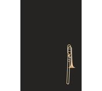 Bass Trombone Notebook: 6"x9" matt black paperback journal - 120 lined pages - orchestra / jazz / brass band