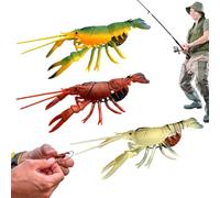 Bass y señuelos, Bass Fishing Bait,Correr cangrejos Saltater Fishing Lares 3 piezas | Equipo Flexible para Pike Piclerel Trout Walleye Bream Saumon