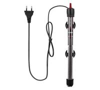 Bassadoro Calentador de Pecera 300W para Tanques hasta 375L (99 galones), Termostato Automático, Material PP, 2 Ventosas, Enchufe Europeo