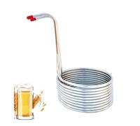 Bassadoro Enfriador de Mosto de Cerveza, Bobina de Acero Inoxidable de 8m (26.2 ft), Fácil de Limpiar, para Fabricación de Cerveza Artesanal