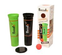 BASSALO Cupball - Juego de Lanzamiento de Pelota con Copas, Juego Exterior para Niños y Adultos - Starter Kit para 2 Jugadores - 2 Copas, 1 Pelota de Juego