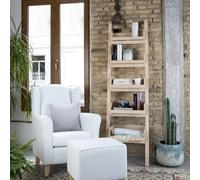 Bassay estantería escalera de madera color natural