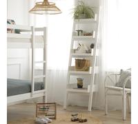 Bassay estantería escalera de madera lacada en blanco