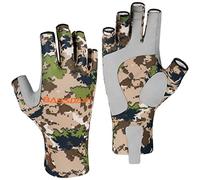 Bassdash Altime Guantes de Pesca sin Dedos con protección Solar UPF 50+ para Hombre y Mujer para Kayak Remo Senderismo Ciclismo conducción Tiro Entrenamiento