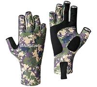 Bassdash Altime Guantes de Pesca sin Dedos con protección Solar UPF 50+ para Hombre y Mujer para Kayak Remo Senderismo Ciclismo conducción Tiro Entrenamiento