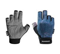 Bassdash Astro Heavy-Duty Sure Grip Guanti da Pesca Uomo Donna Guanti Senza Dita per Pesca Sportiva Kayak Paddling Vela MTB