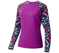 Bassdash - Camiseta de Manga Larga para Mujer con protección Solar UPF 50+ UV para Pesca, Senderismo, Rendimiento