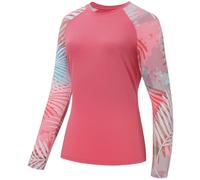 Bassdash - Camiseta de Manga Larga para Mujer con protección Solar UPF 50+ UV para Pesca, Senderismo, Rendimiento