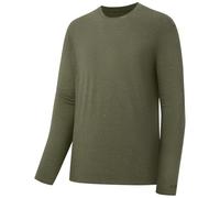 Bassdash Camiseta de Pesca de Manga Larga para Hombre, Mezcla de algodón Ultra Suave UPF 50+, protección Solar UV, Camiseta de Rendimiento Informal