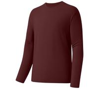 Bassdash Camiseta de Pesca de Manga Larga para Hombre, Mezcla de algodón Ultra Suave UPF 50+, protección Solar UV, Camiseta de Rendimiento Informal