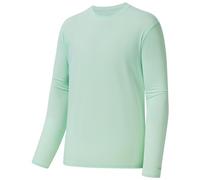 Bassdash Camiseta de Pesca de Manga Larga para Hombre, Mezcla de algodón Ultra Suave UPF 50+, protección Solar UV, Camiseta de Rendimiento Informal