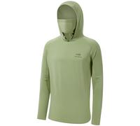 Bassdash UPF 50+ Camisa de Pesca de Manga Larga para Hombre con máscara UV Cuello Polaina con Capucha