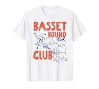 Basset Dad Club Basset Hound Dog Owner Dog Dad Fathers Day Camiseta