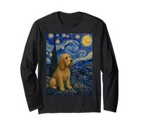 Basset Fauve de Bretagne Perro Van Gogh Noche Estrellada Manga Larga