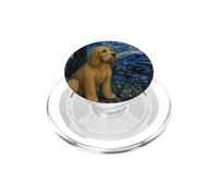 Basset Fauve de Bretagne Perro Van Gogh Noche Estrellada PopSockets PopGrip para MagSafe