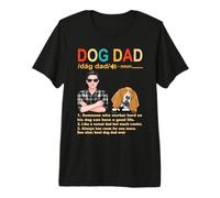Basset Hound Dog Dad Definition Funny Fathers Day Camiseta Premium