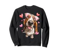 Basset Hound Dog - Gafas de Sol para el día de San Sudadera