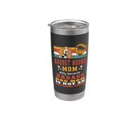Basset Hound Dog Mom Retro Vintage Funny Puppy Dog Lover Vaso térmico de acero inoxidable de doble pared
