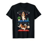Basset Hound Haciendo Yoga inhalar - exale DIGOR Divertido Camiseta