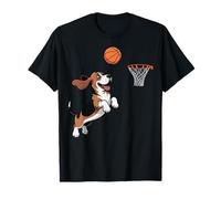 Basset Hound Playing Sports Animal Dog Basketball Camiseta