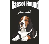 Basset Hound Watercolor Charm: A beautifully illustrated journal featuring a sitting Basset Hound in soft watercolor style, perfect for dog lovers and creative writing