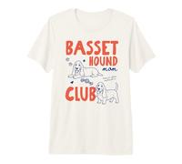 Basset Mom Club Basset Hound Dog Owner Dog Mom Mothers Day Camiseta Premium