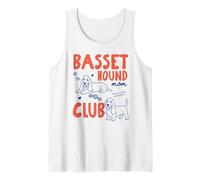 Basset Mom Club Basset Hound Dog Owner Dog Mom Mothers Day Camiseta sin Mangas